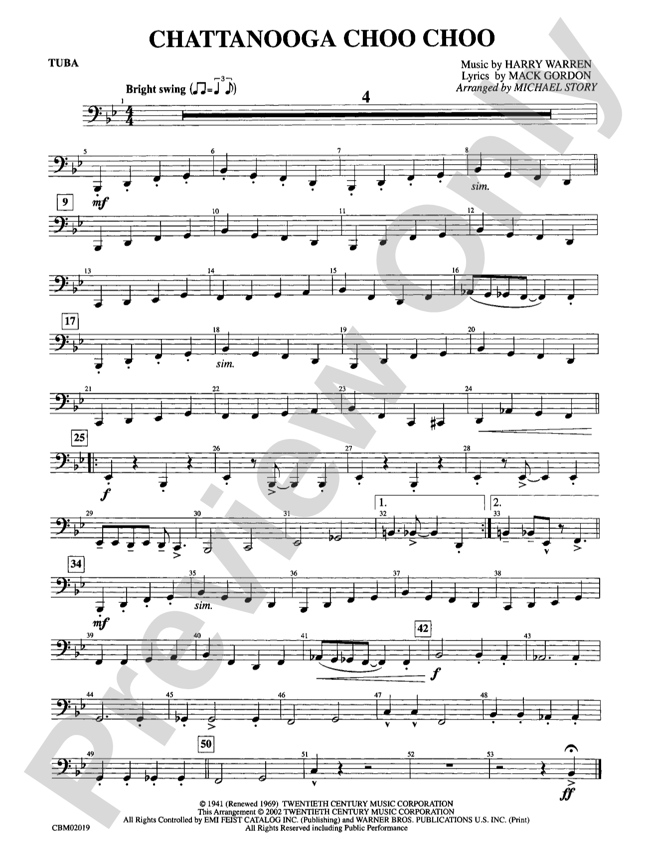 Chattanooga Choo Choo: Tuba