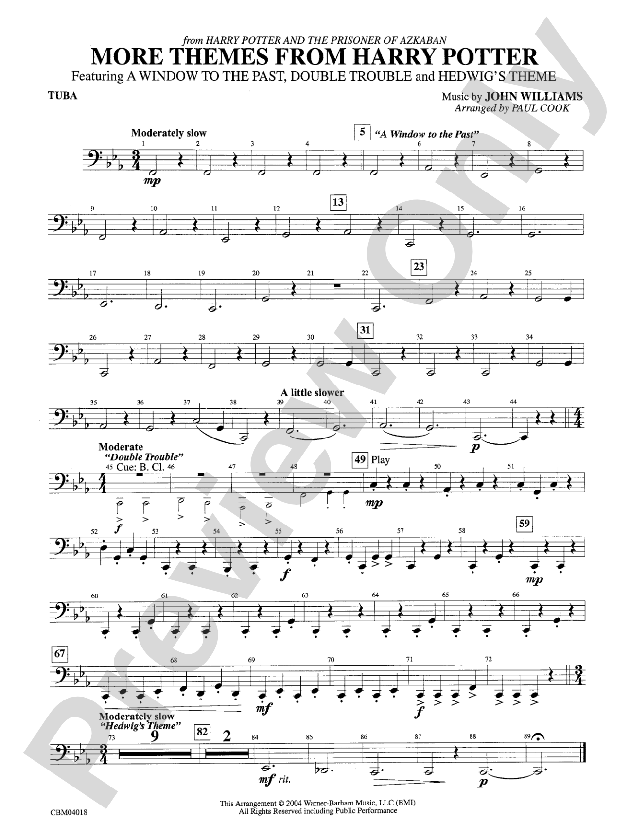 Harry Potter and the Prisoner of Azkaban, More Themes from: Tuba