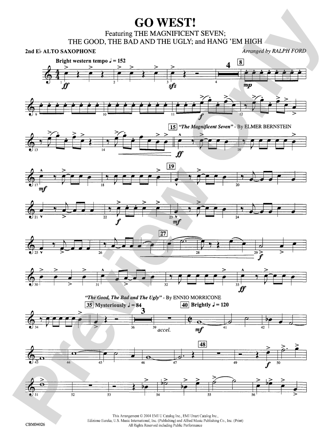 Go West!: 2nd E-flat Alto Saxophone
