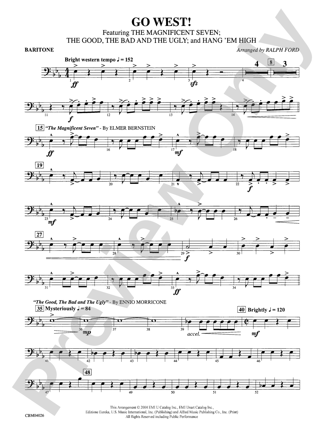 Go West!: Baritone B.C.