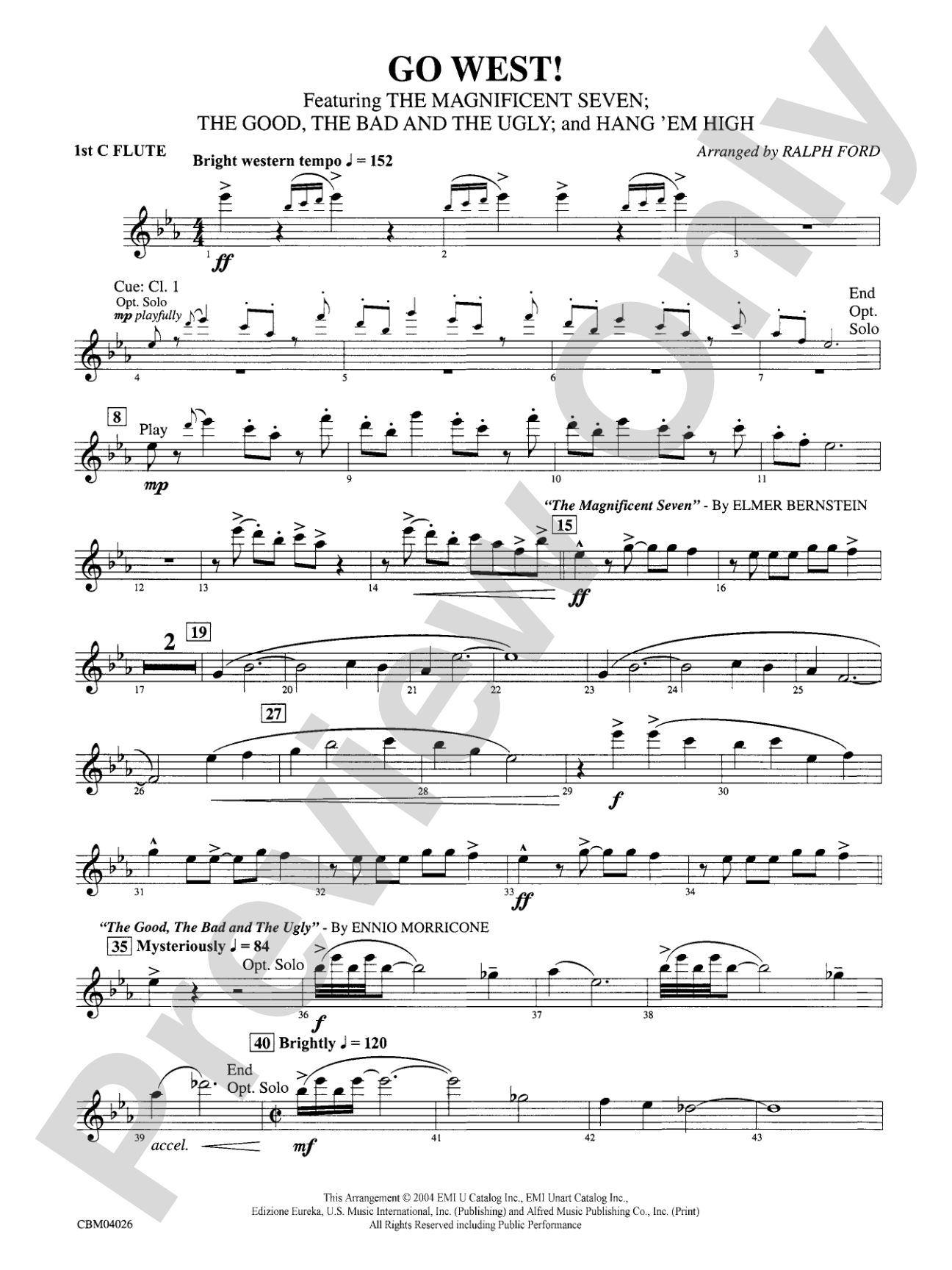 Go West!: Flute
