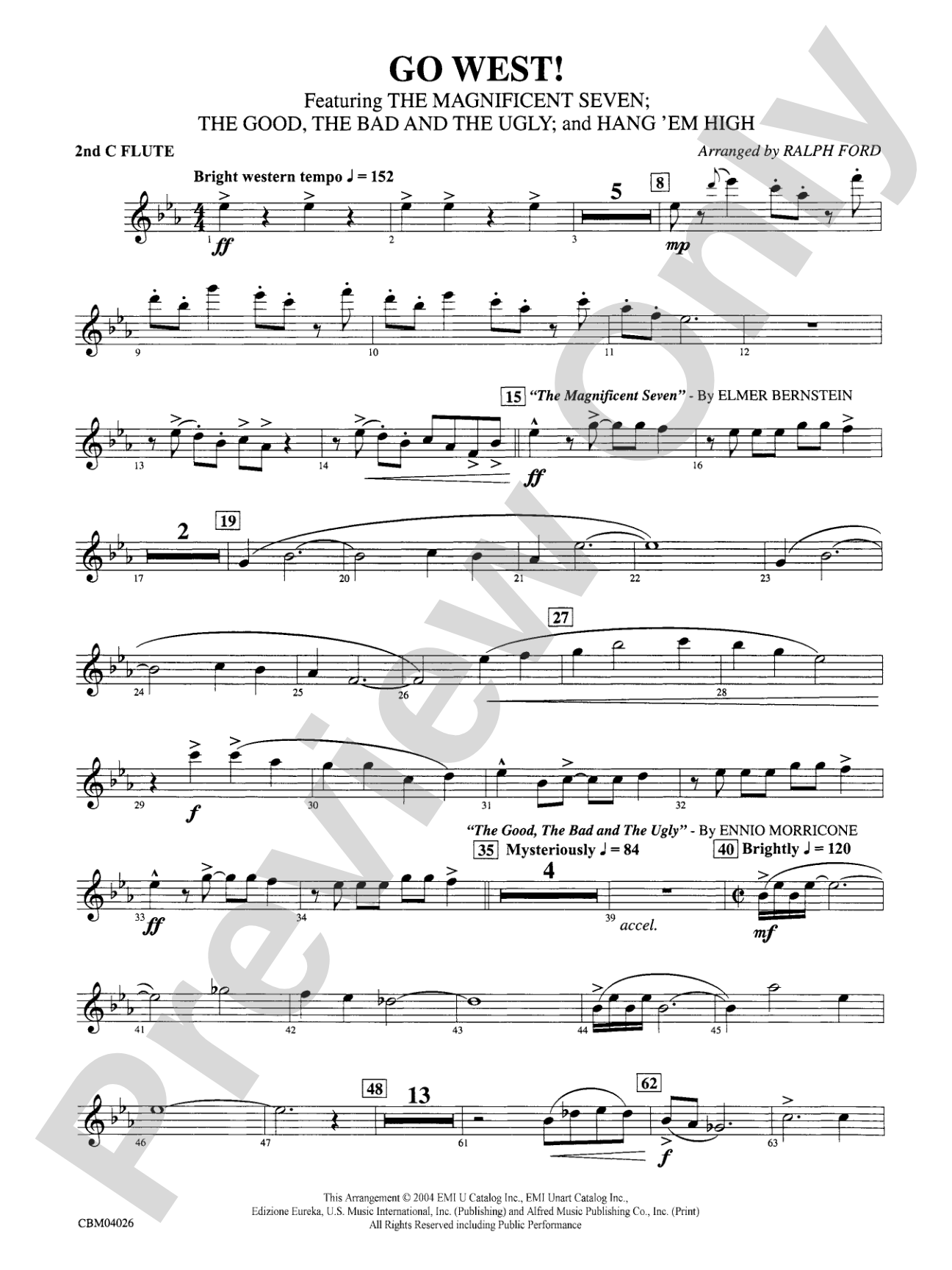 Go West!: 2nd Flute