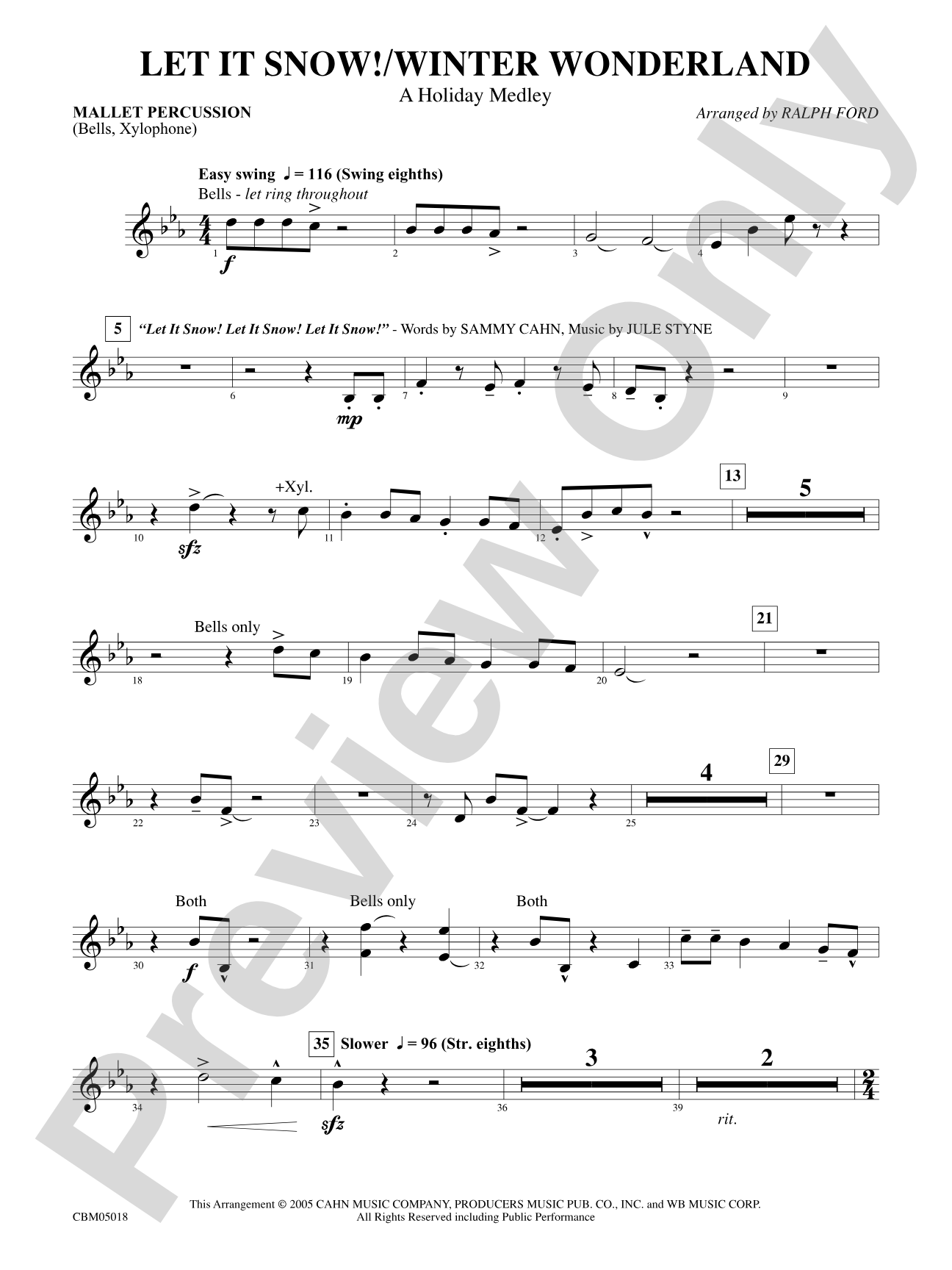 Let It Snow! / Winter Wonderland: Mallets
