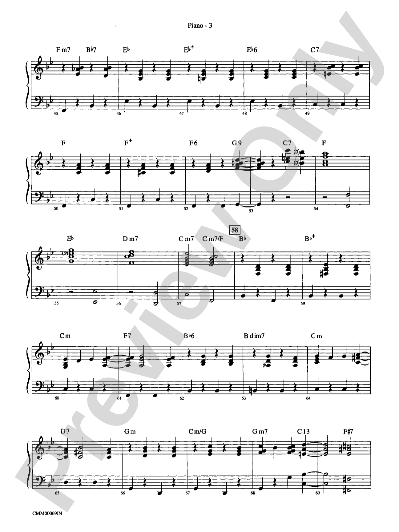 The Music of M-G-M (A Choral Medley): Piano Accompaniment