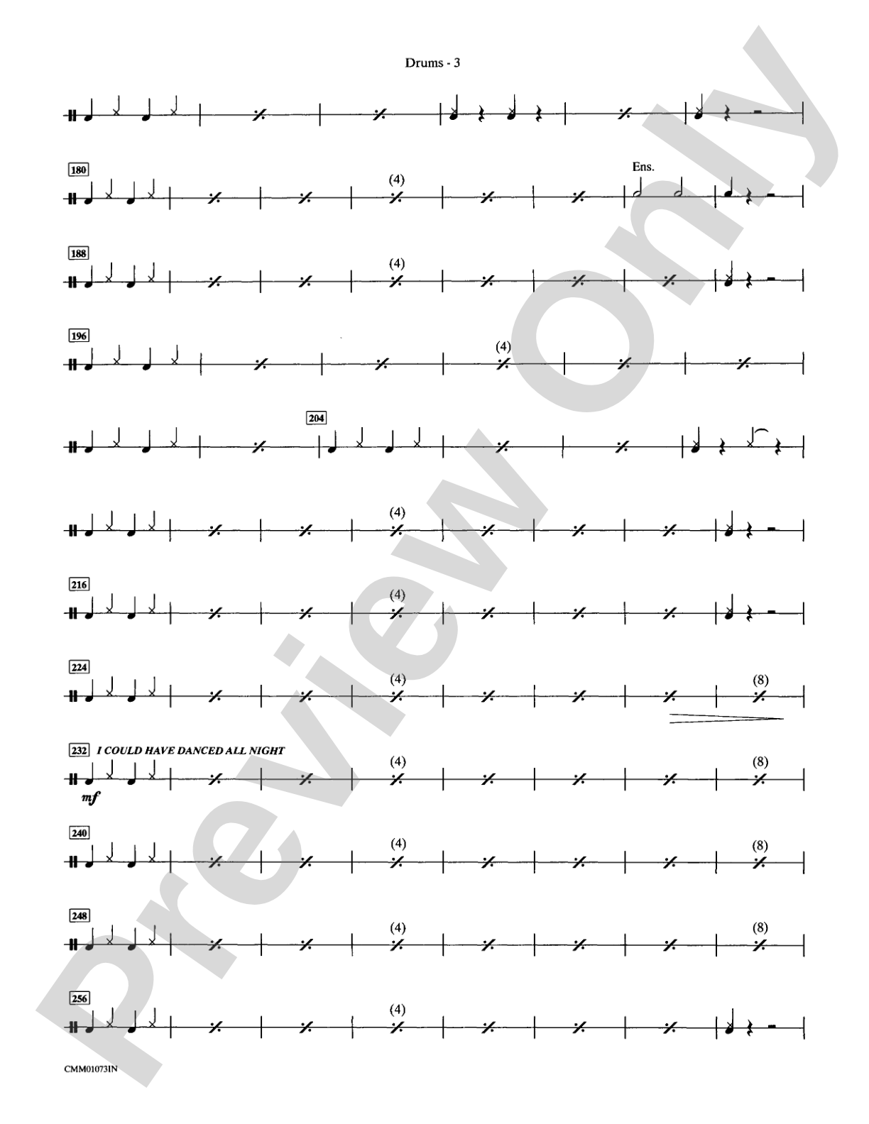 My Fair Lady (Choral Selections): Choral Instrumental Parts