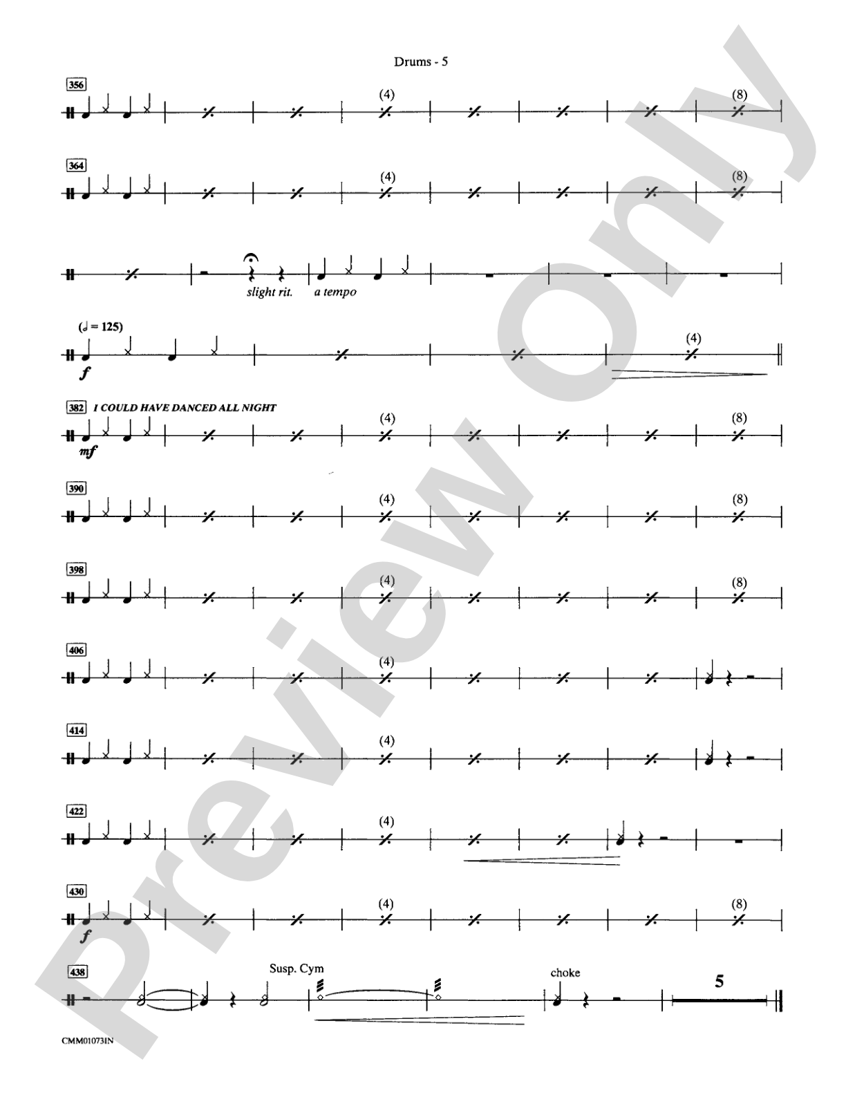 My Fair Lady (Choral Selections): Choral Instrumental Parts