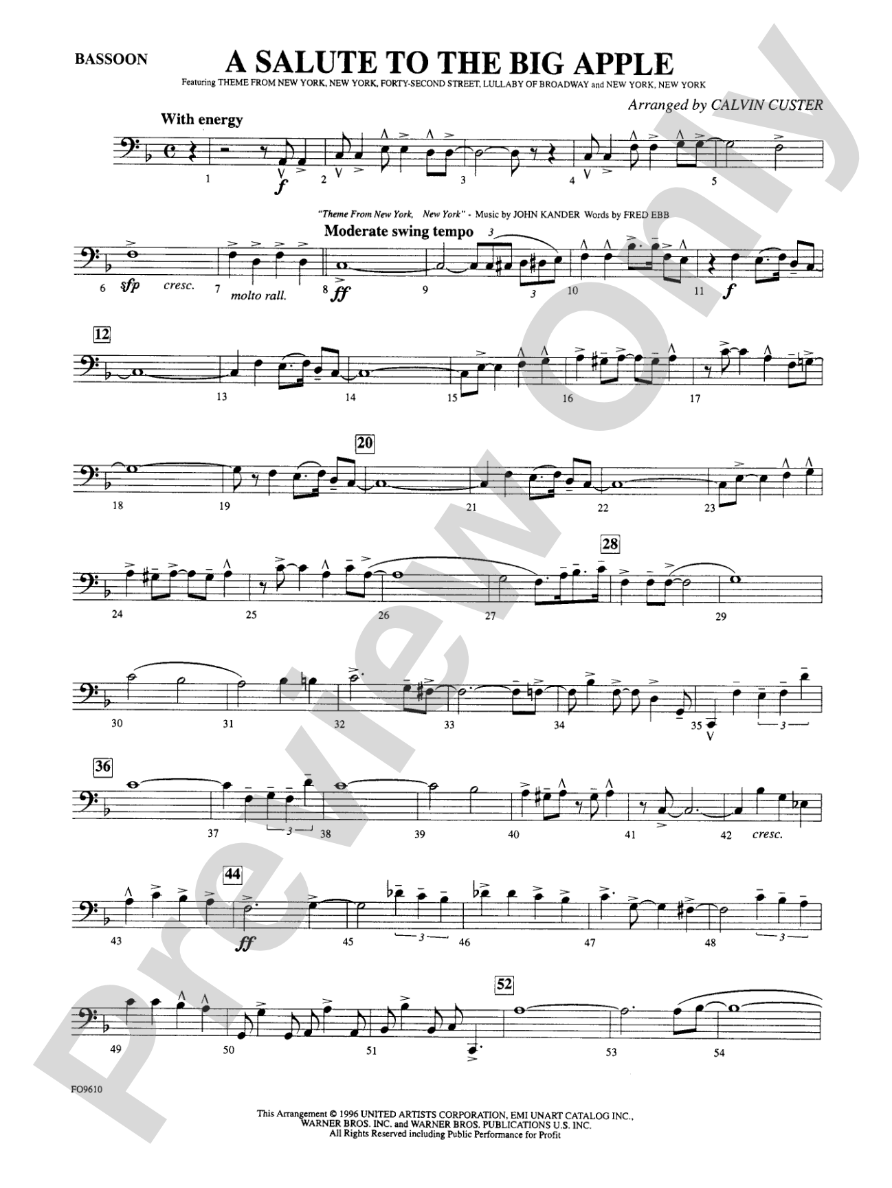 A Salute to the Big Apple: Bassoon