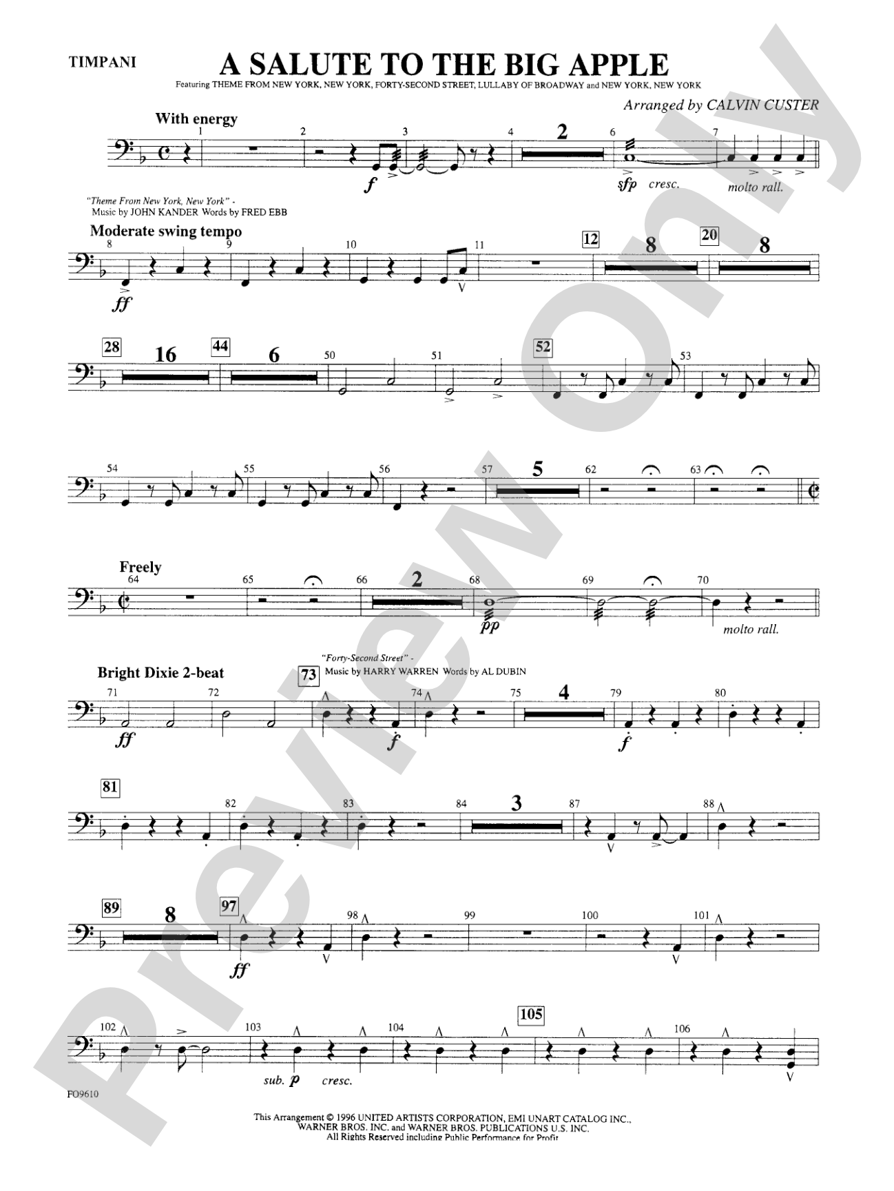 A Salute to the Big Apple: Timpani