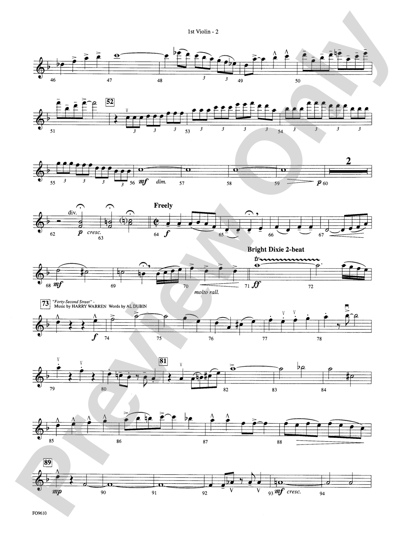 A Salute to the Big Apple: 1st Violin