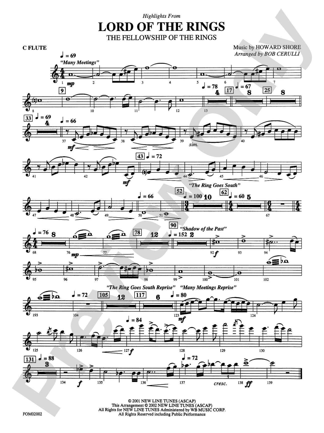 The Lord of the Rings: The Fellowship of the Ring: Flute