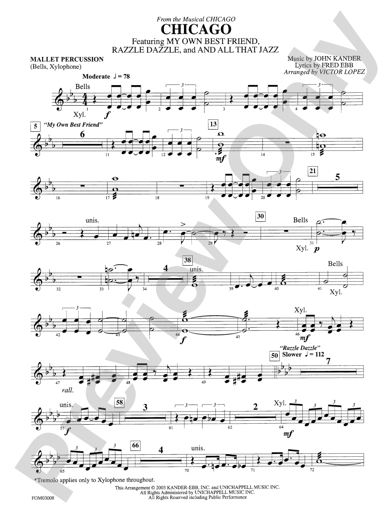 Chicago (from the musical Chicago): Mallets