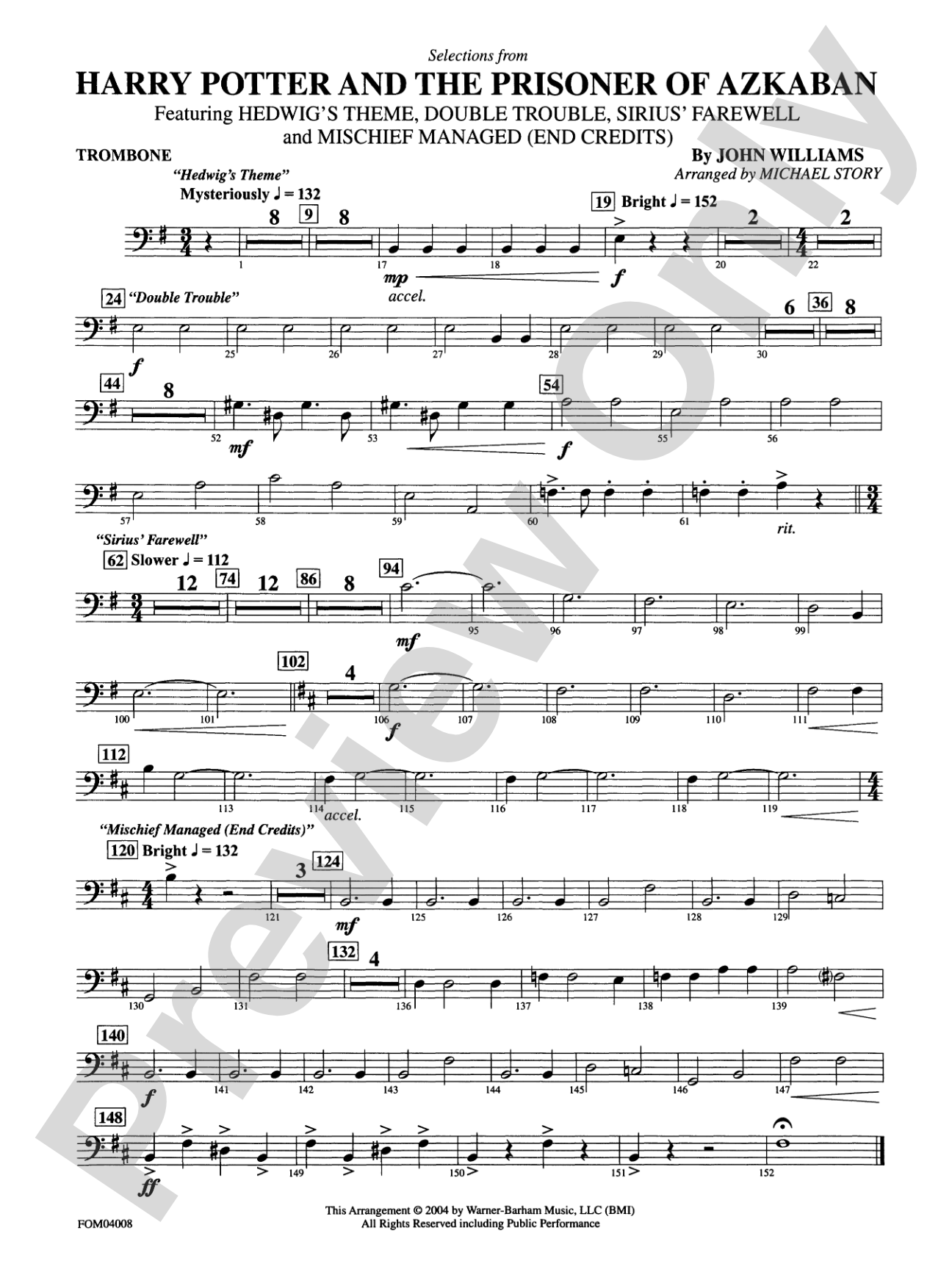 Harry Potter and the Prisoner of Azkaban: 1st Trombone