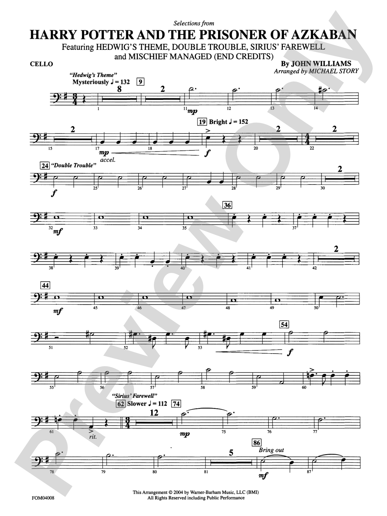 Harry Potter and the Prisoner of Azkaban: Cello