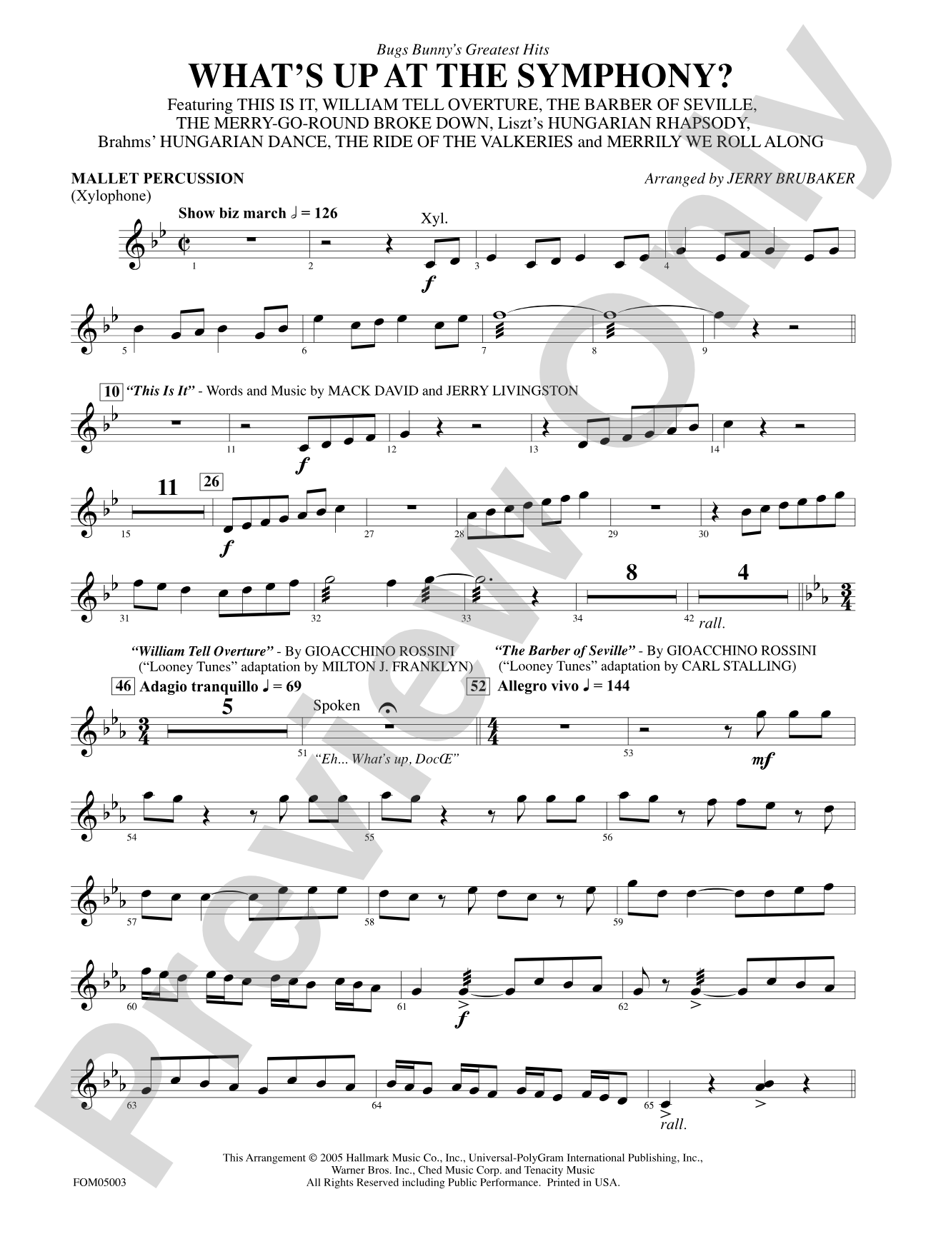 What's Up at the Symphony? (Bugs Bunny's Greatest Hits): Mallets