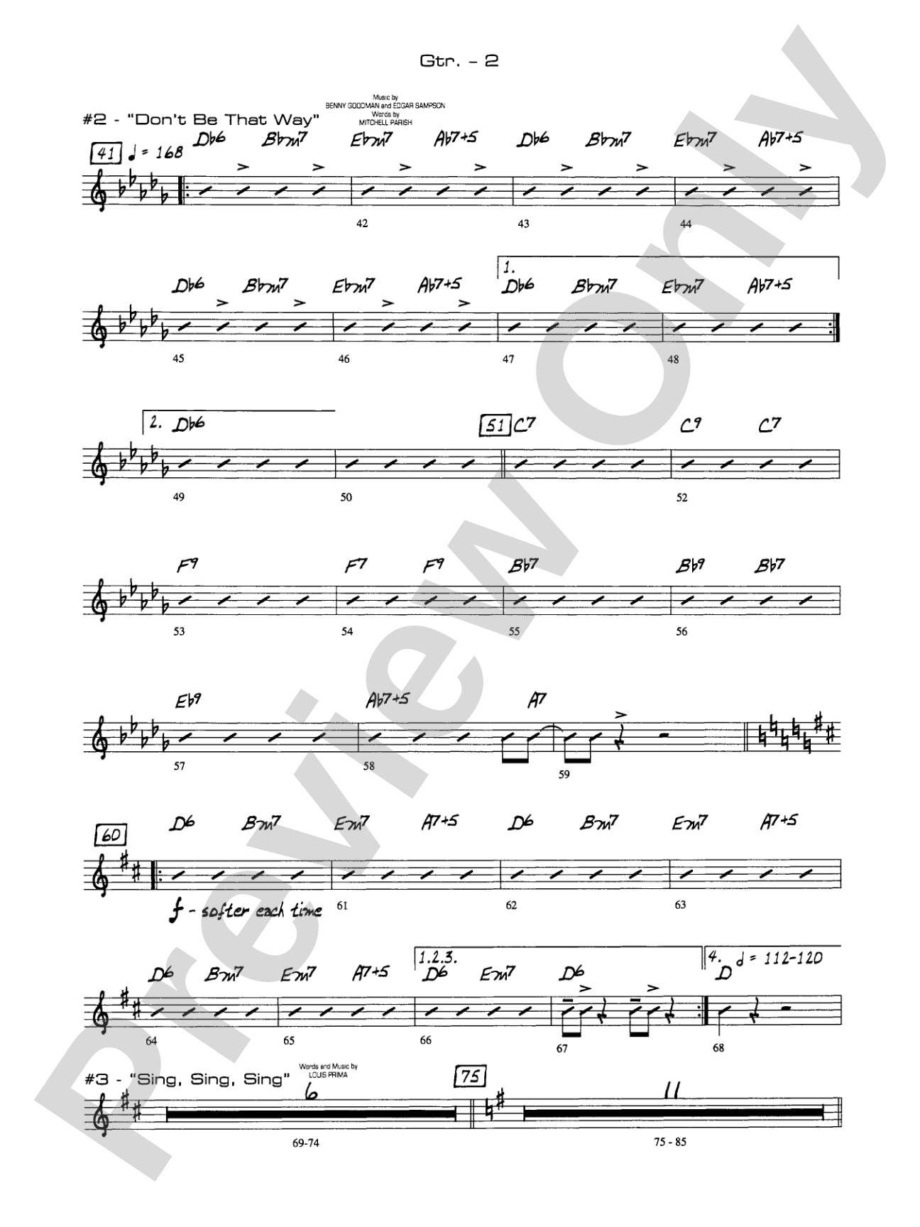 A Salute to Benny Goodman: Guitar