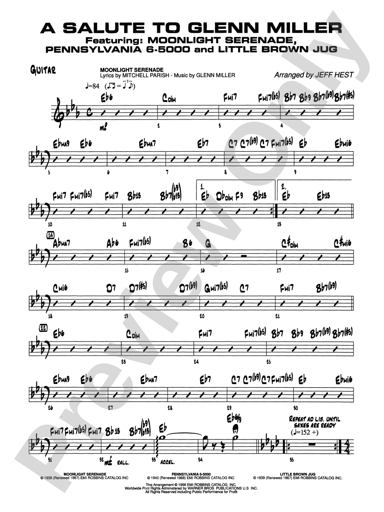 A Salute to Glenn Miller: Guitar