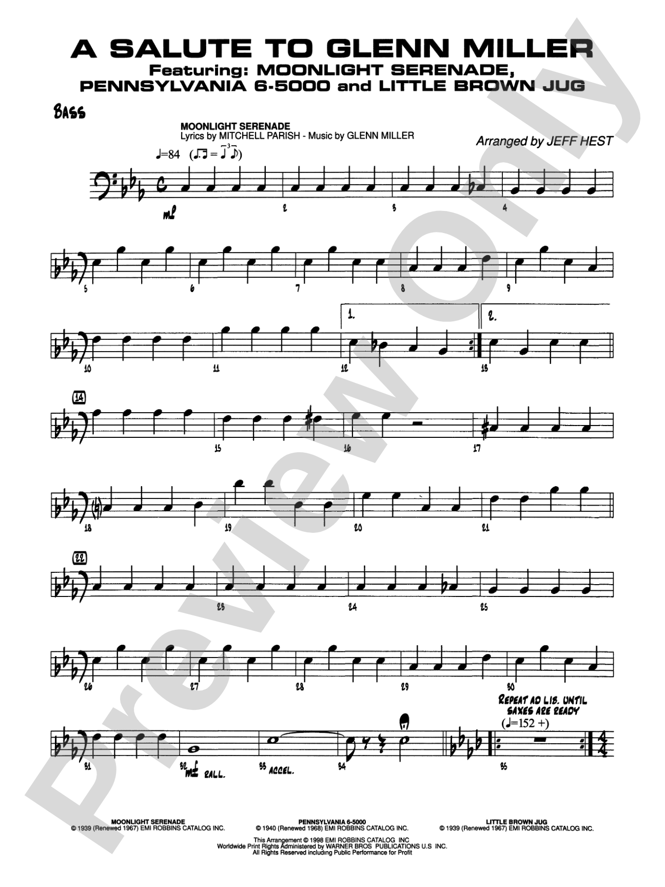 A Salute to Glenn Miller: String Bass