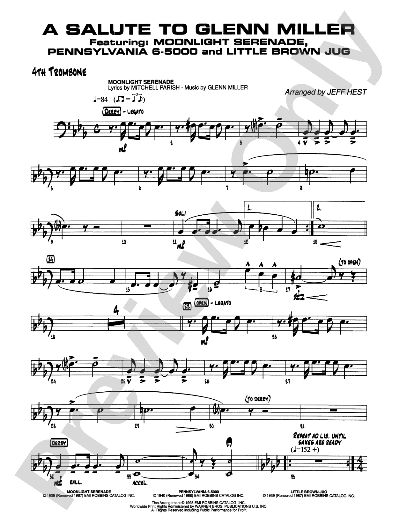 A Salute to Glenn Miller: 4th Trombone
