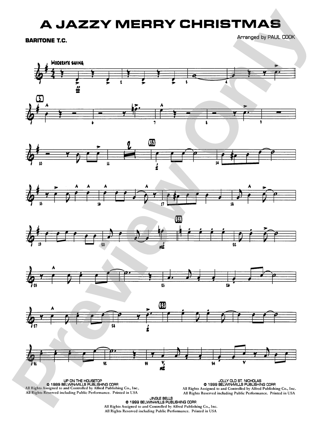 Jazzy Merry Christmas: Baritone T.C.