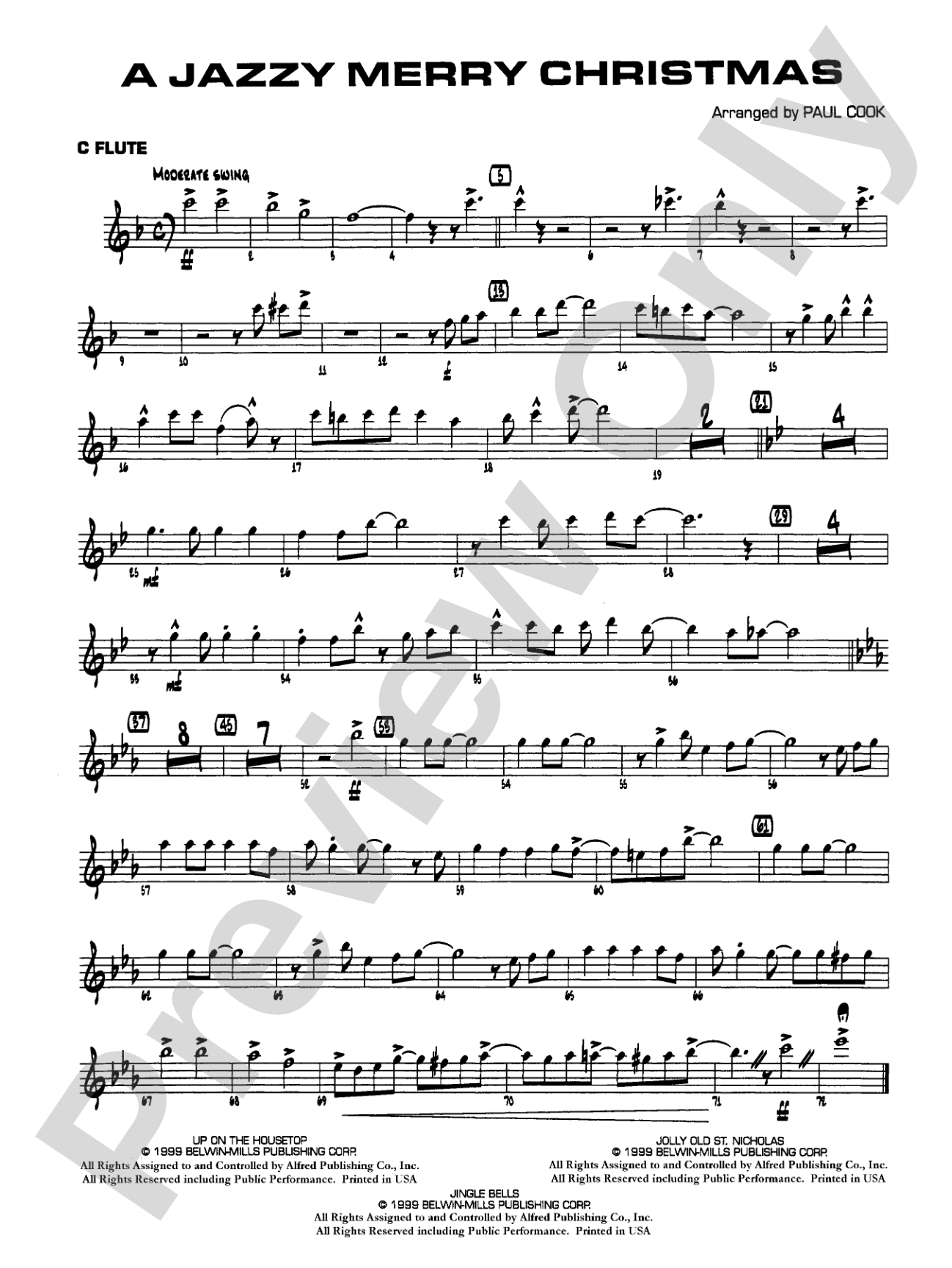 Jazzy Merry Christmas: Flute