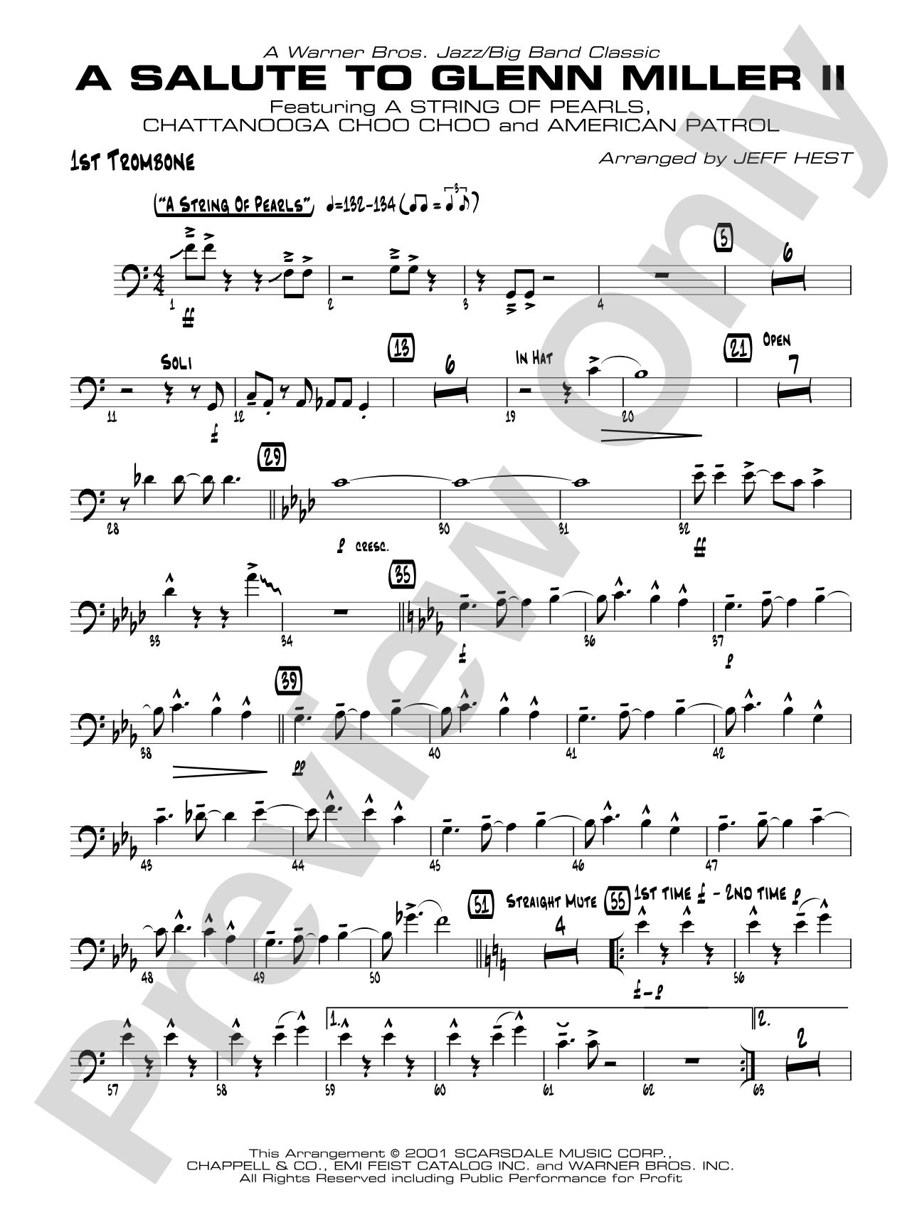 A Salute to Glenn Miller II: 1st Trombone