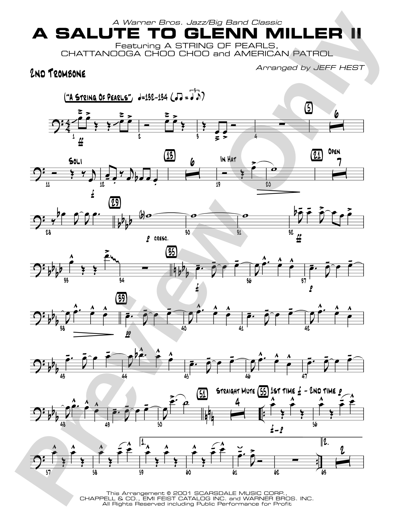 A Salute to Glenn Miller II: 2nd Trombone