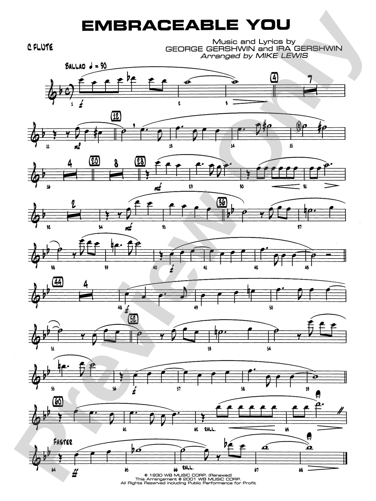 Embraceable You: Flute