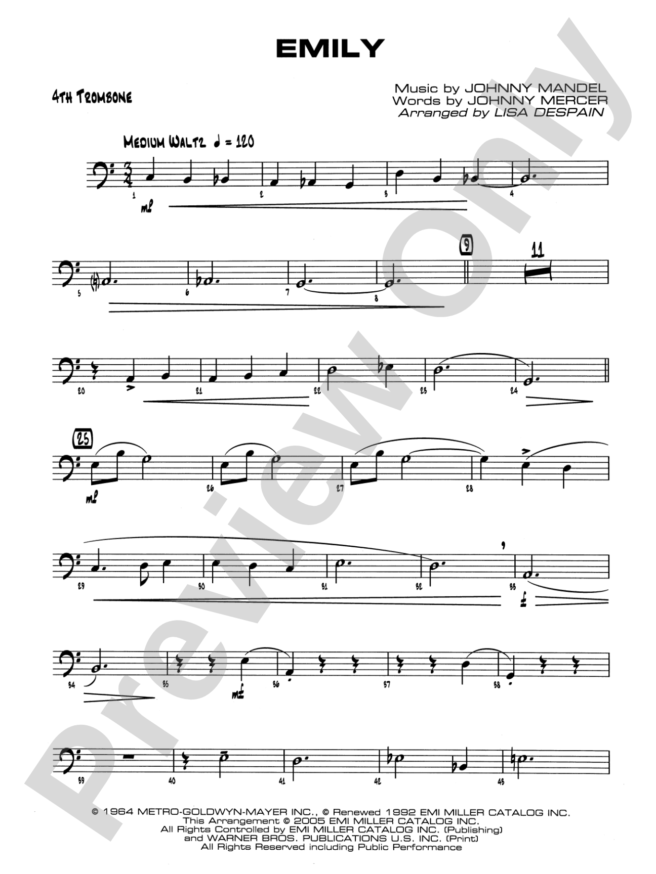 Emily: 4th Trombone