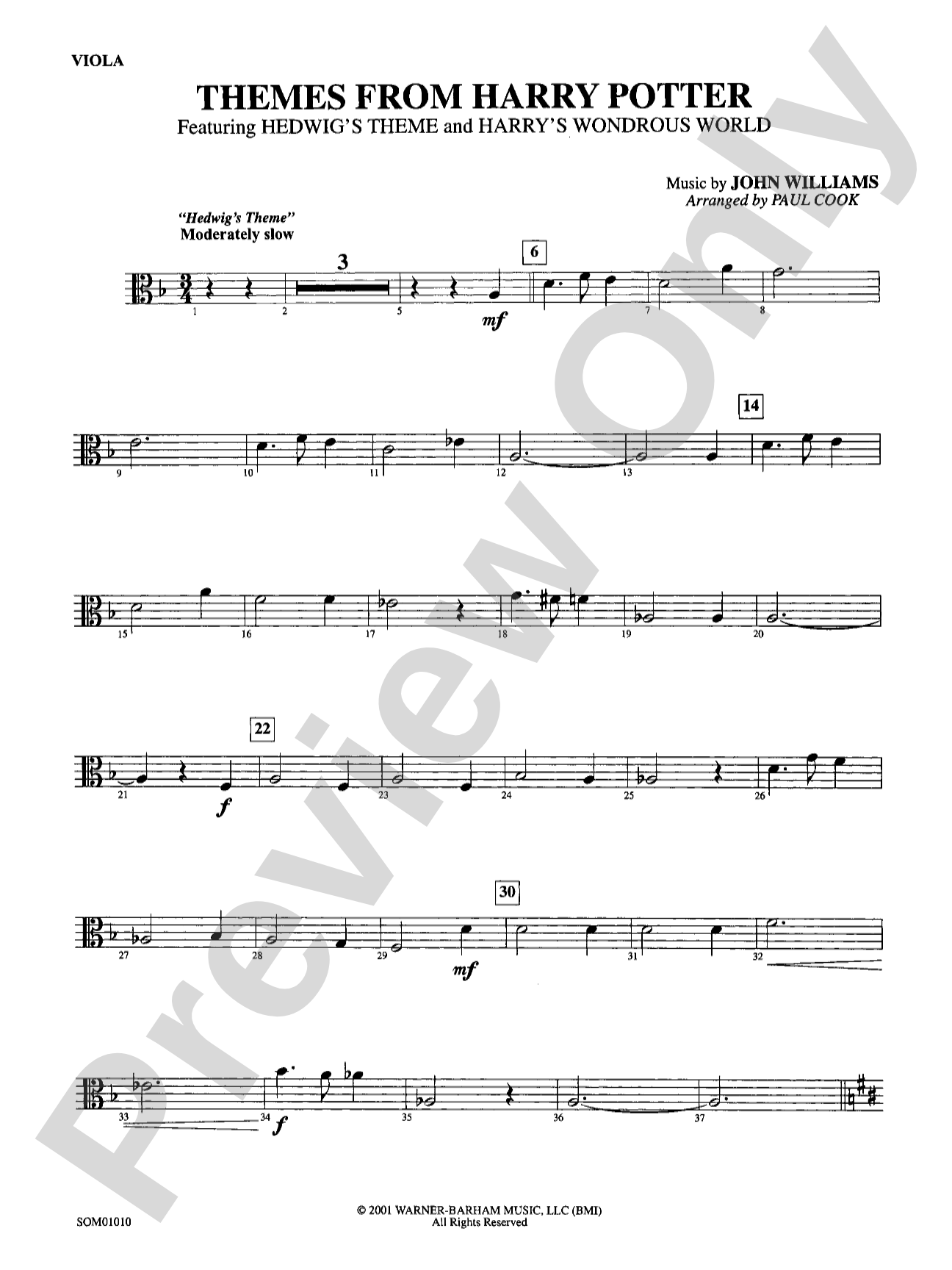 Harry Potter, Themes from: Viola