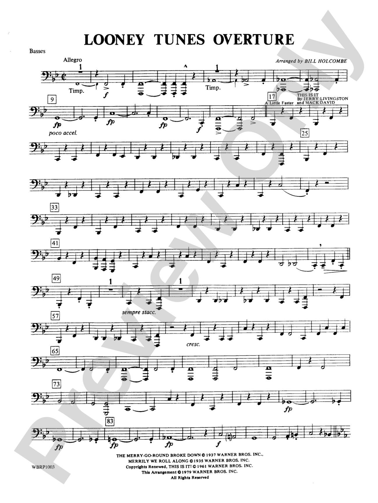 Looney Tunes Overture: Bass