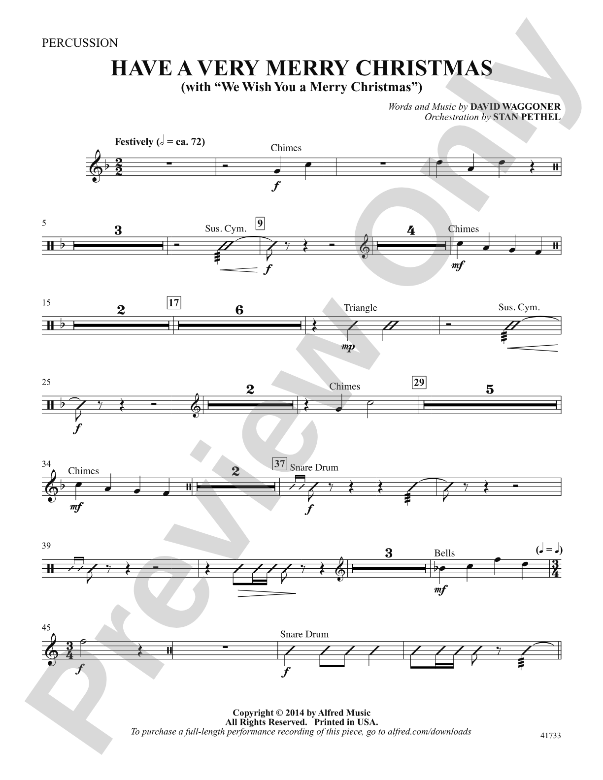 Have a Very Merry Christmas: Percussion: Choral SoundPax