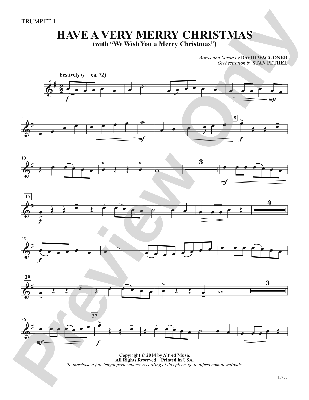 Have a Very Merry Christmas: Trumpet 1: Choral SoundPax