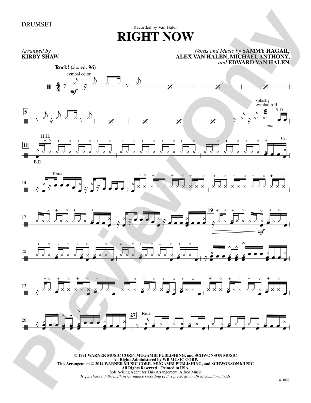 Right Now: Drumset: Choral SoundPax