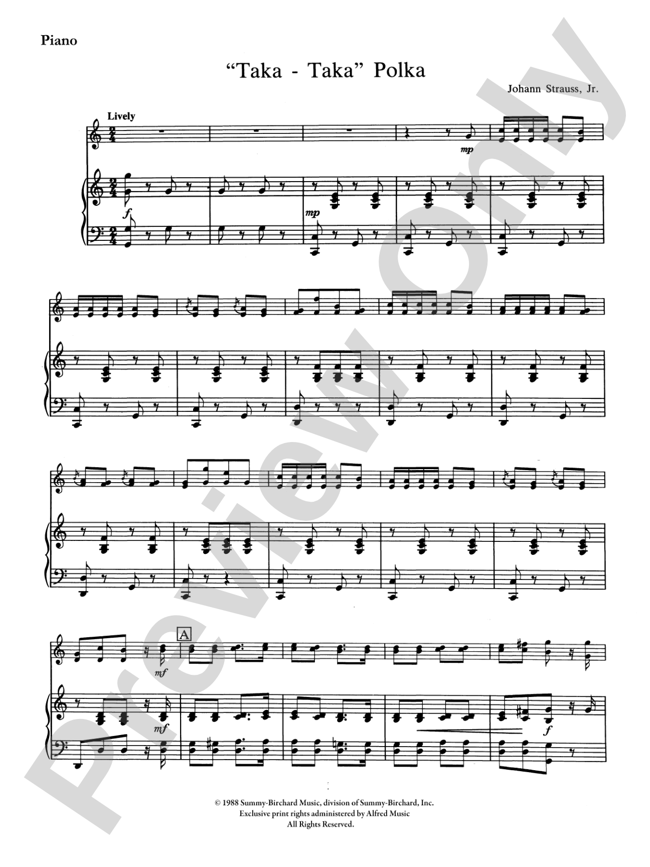 "Taka Taka" Polka and "Happy Times" Polka: Piano Accompaniment