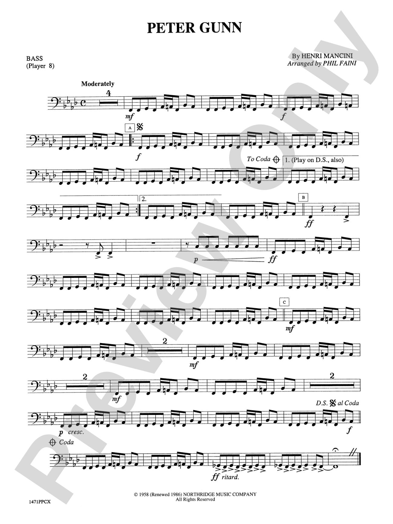 Peter Gunn: String Bass
