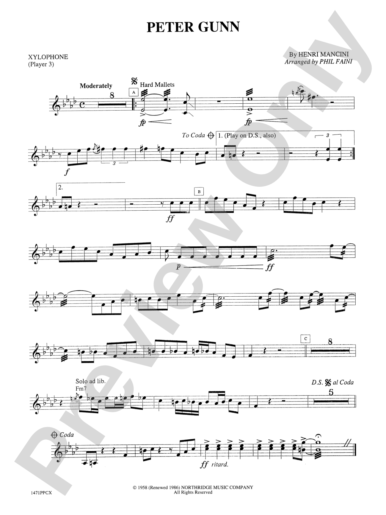 Peter Gunn: Xylophone