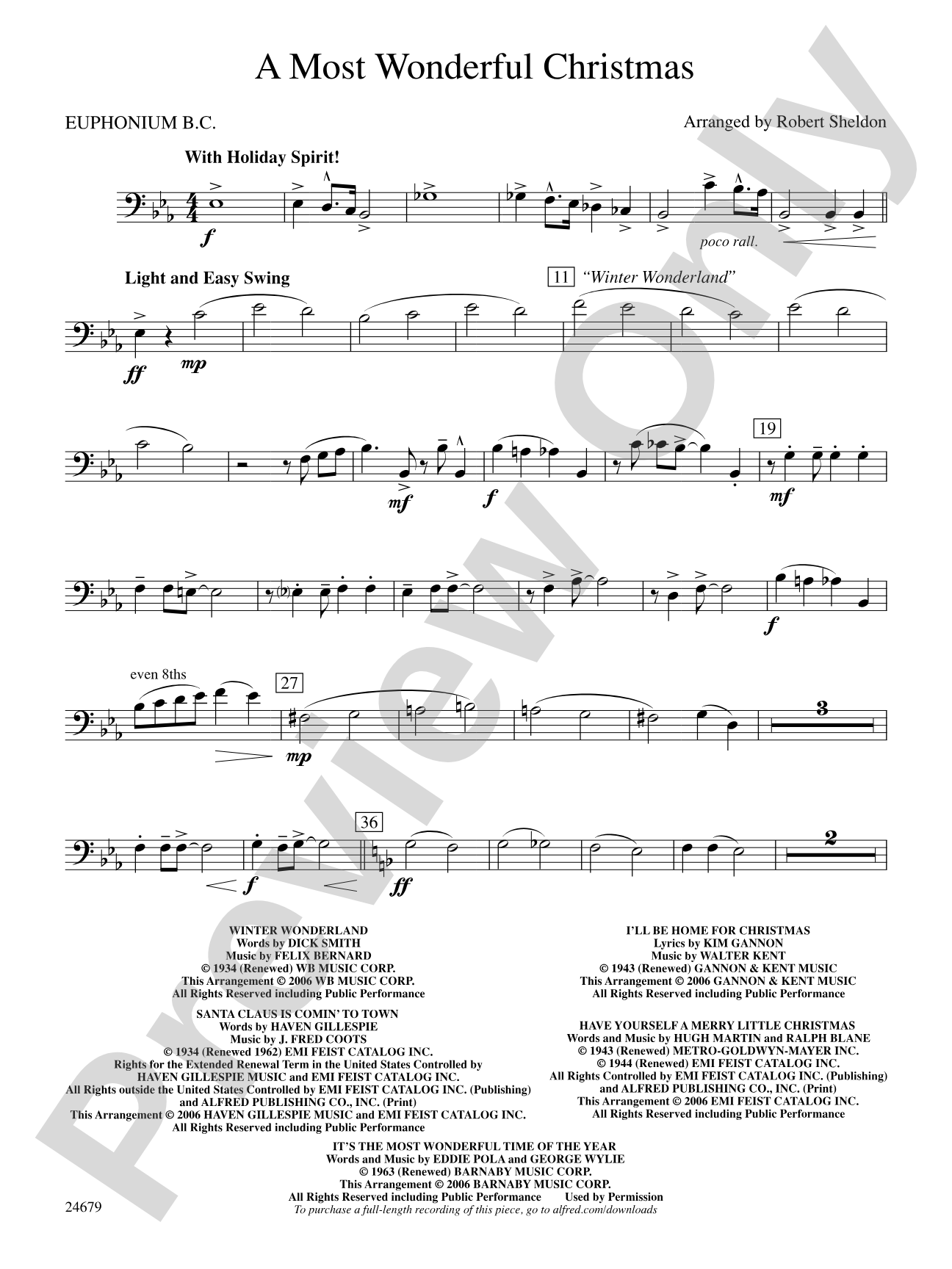 A Most Wonderful Christmas: Baritone B.C.