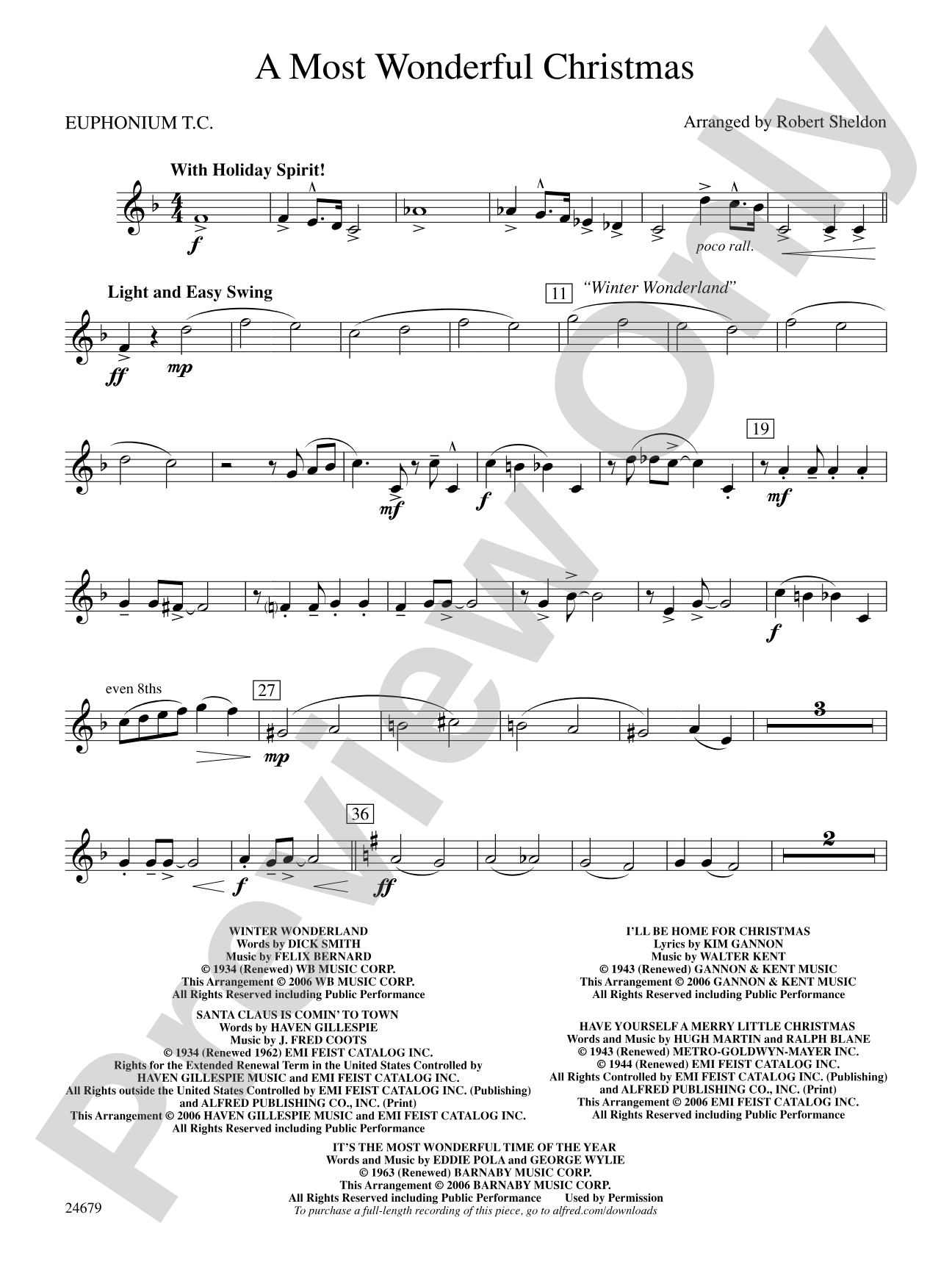 A Most Wonderful Christmas: Baritone T.C.