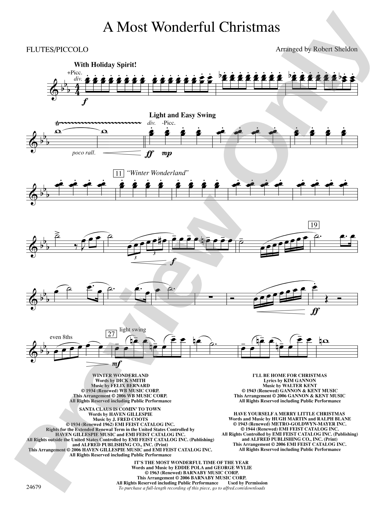 A Most Wonderful Christmas: Flute