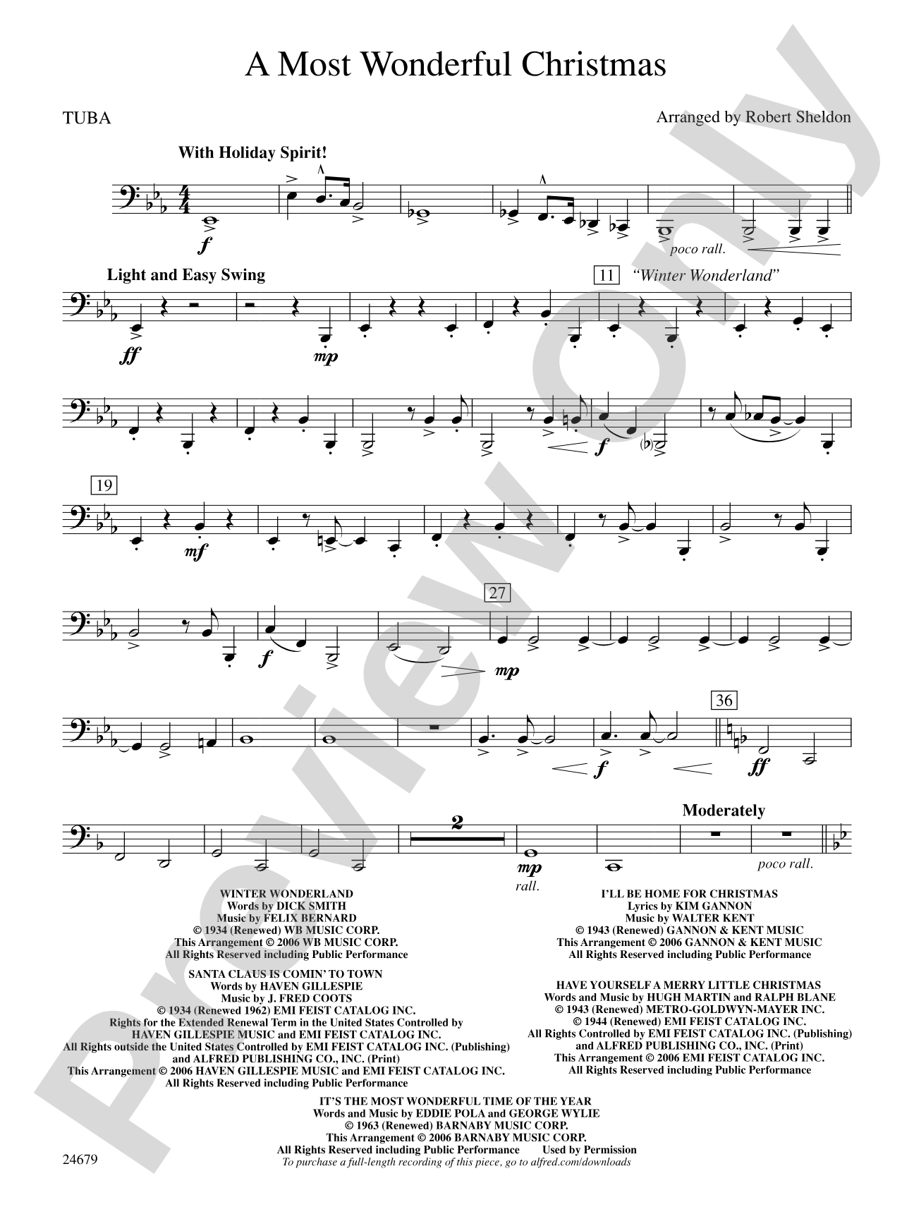 A Most Wonderful Christmas: Tuba