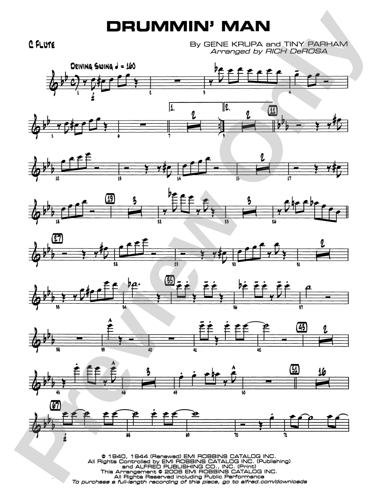 Drummin' Man: Flute