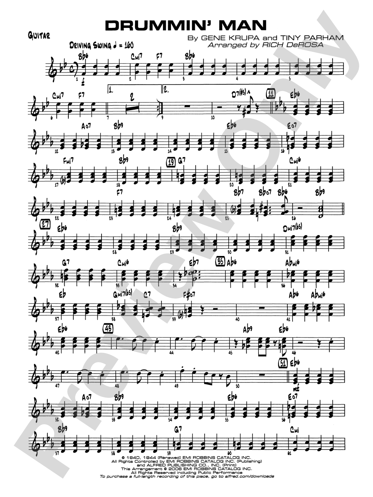 Drummin' Man: Guitar