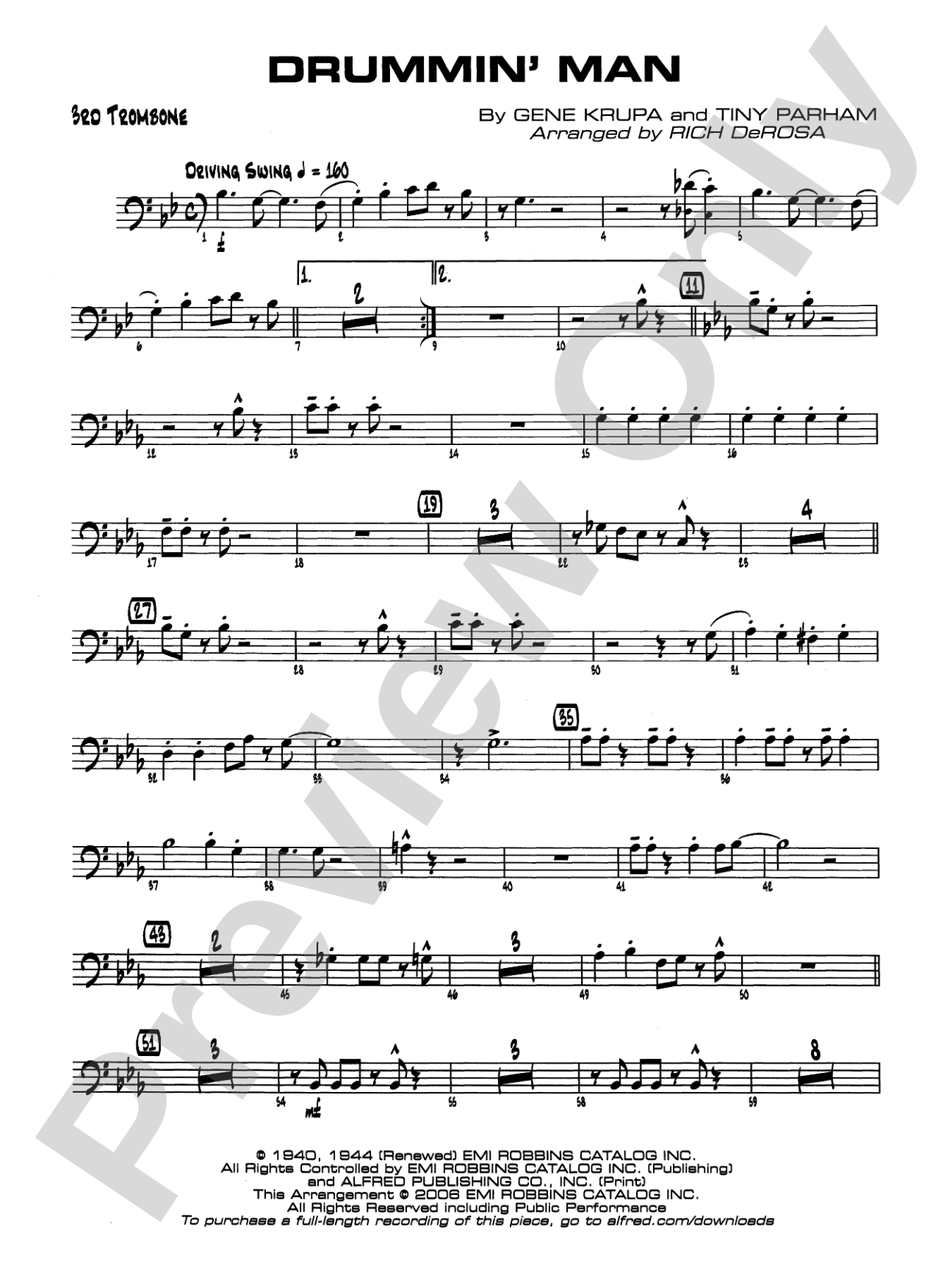 Drummin' Man: 3rd Trombone