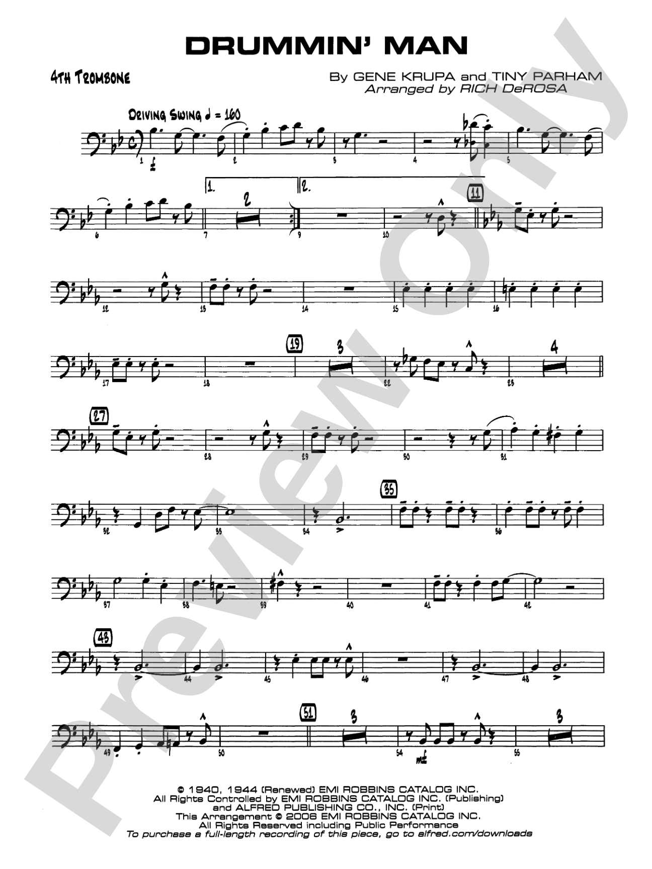 Drummin' Man: 4th Trombone