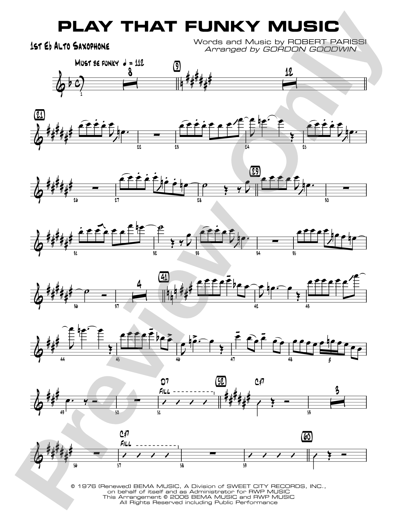 Play That Funky Music: E-flat Alto Saxophone