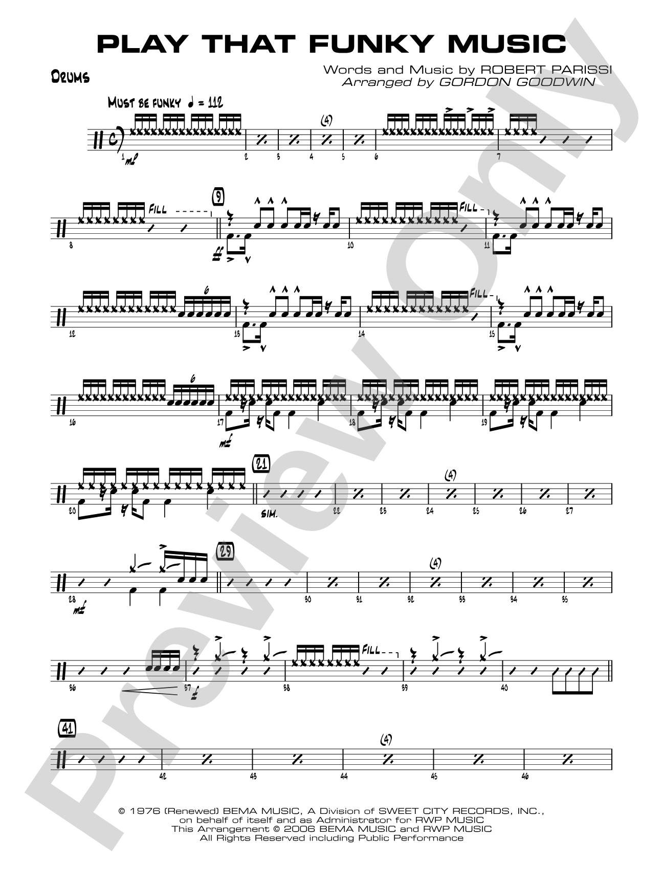 Play That Funky Music: Drums