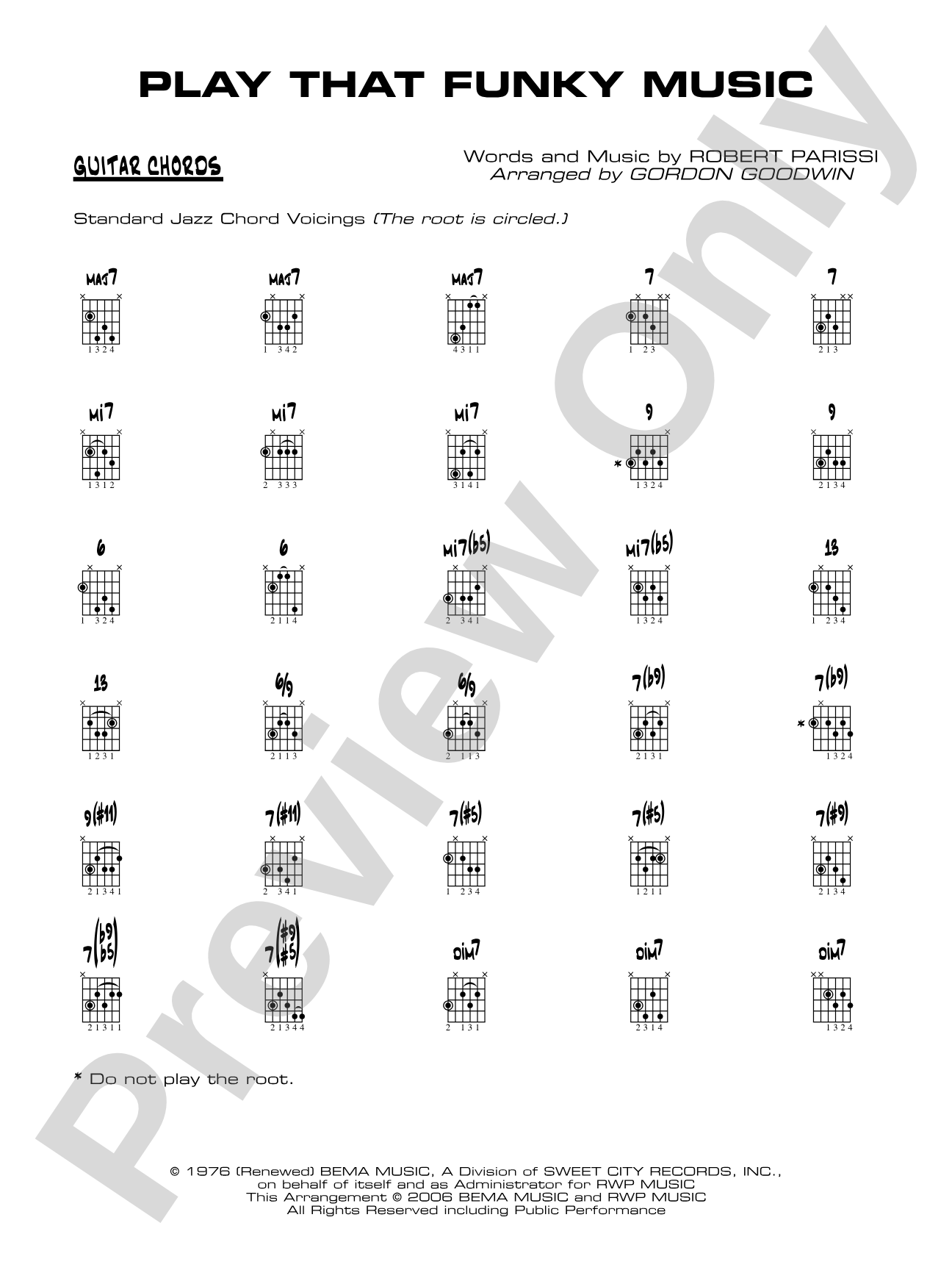 Play That Funky Music: Guitar Chords
