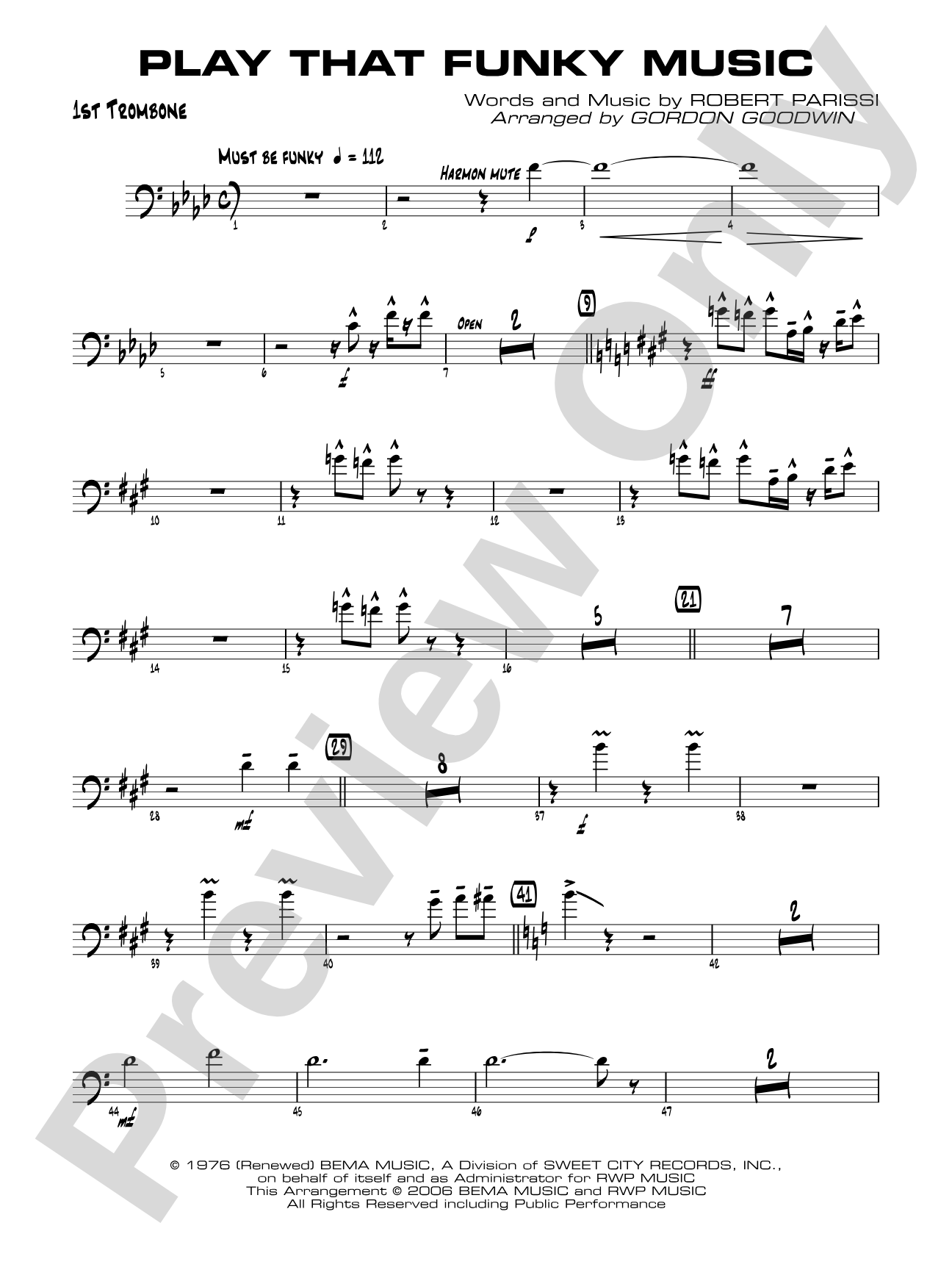 Play That Funky Music: 1st Trombone