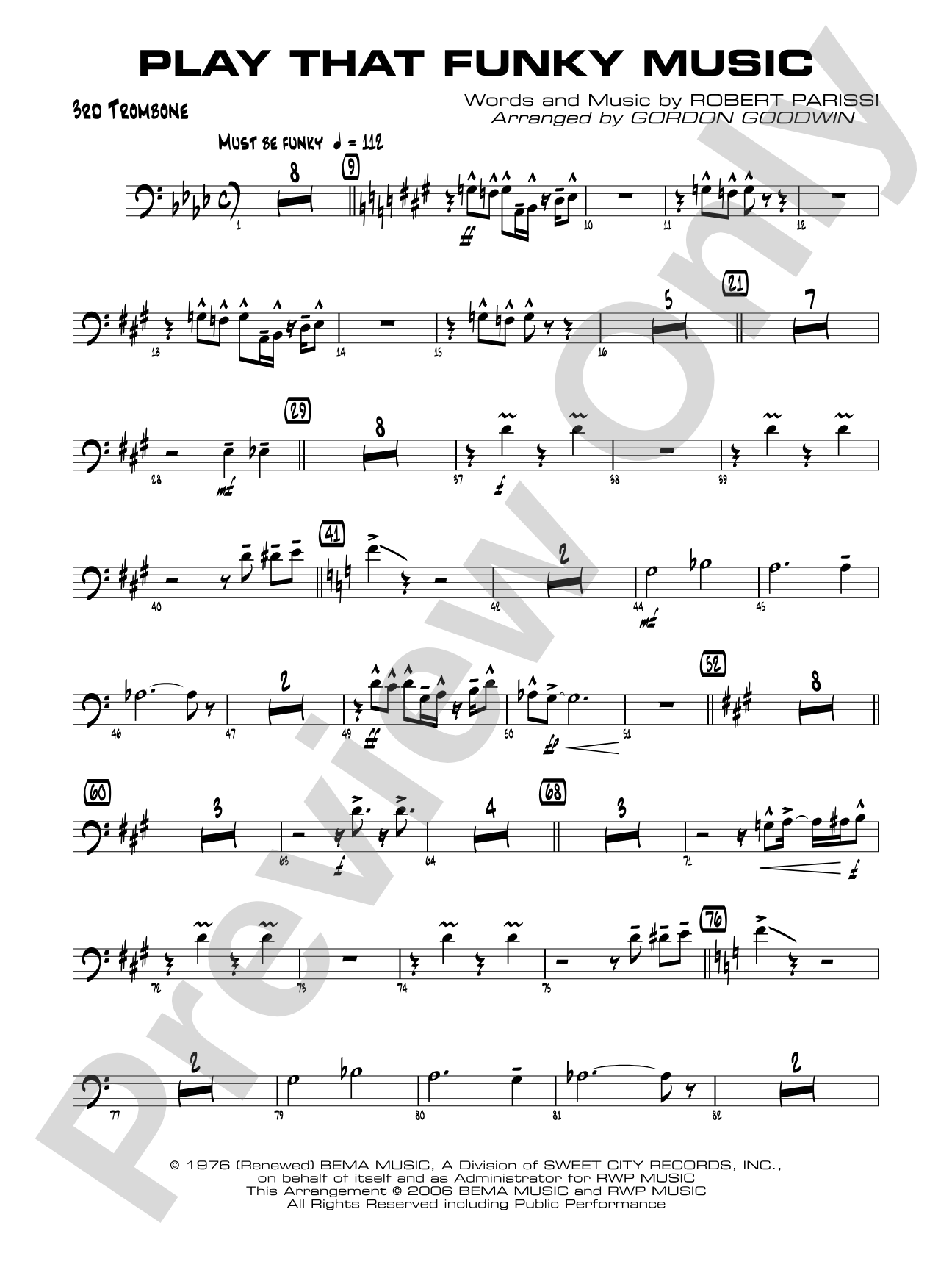 Play That Funky Music: 3rd Trombone