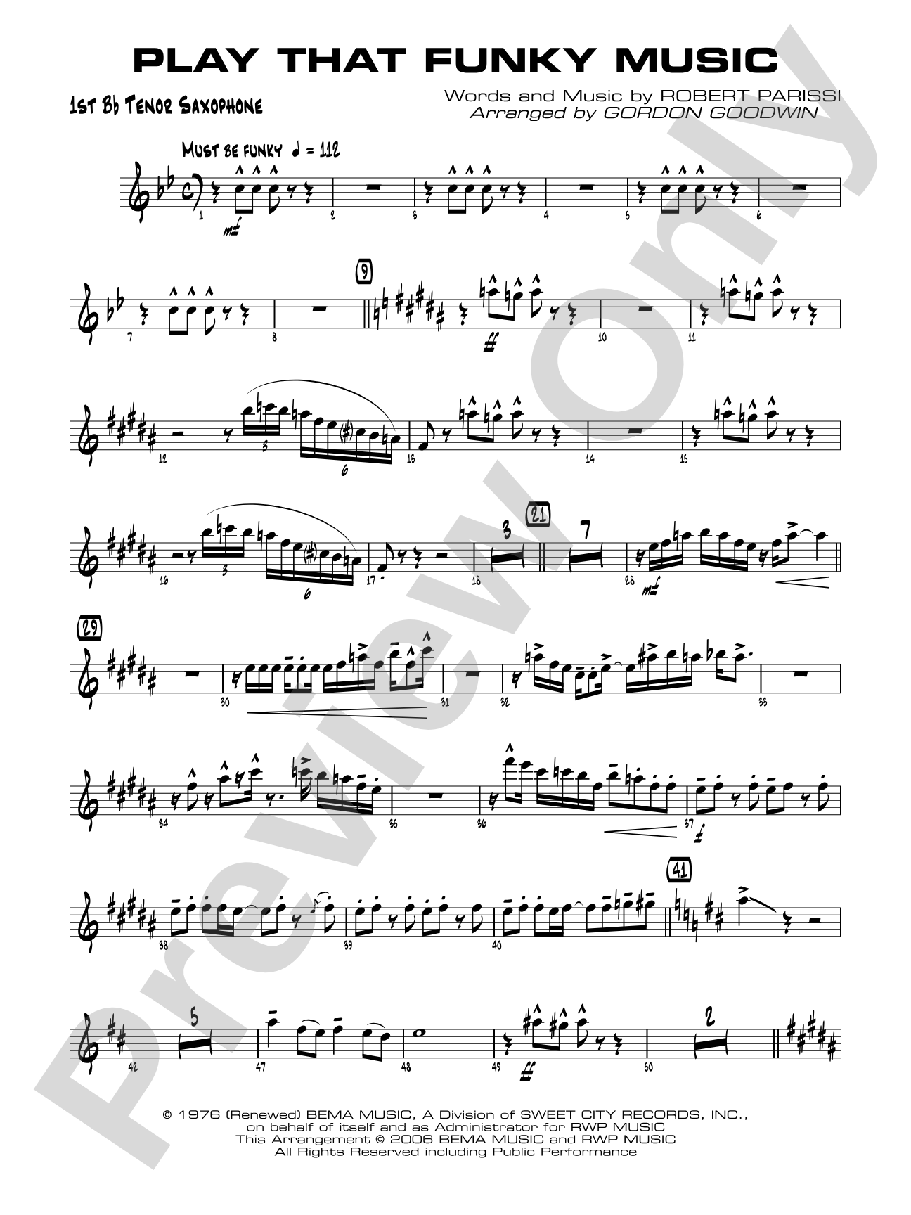 Play That Funky Music: B-flat Tenor Saxophone